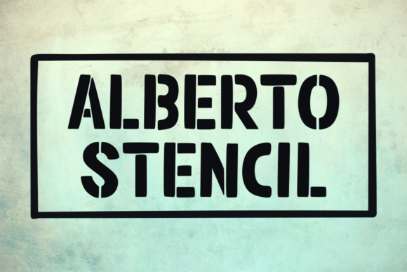 Alberto Stencil: A Modern Display Font for Creative Branding