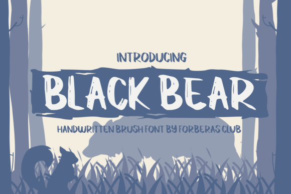 Black Bear: A Cool Casual Display Font for Editorial Projects