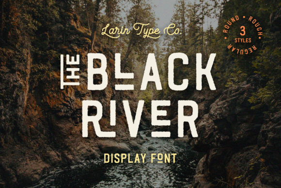 Black River Font for Vintage-Inspired Branding and Display Needs