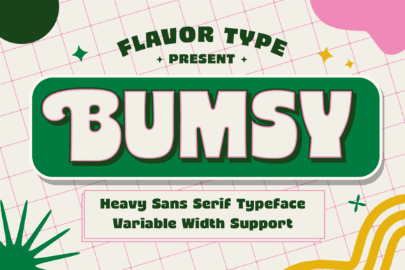 Bumsy: A Cool, Fun Display Font for Creative Projects