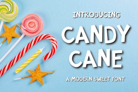 Candy Cane Font for Friendly Editorial Designs