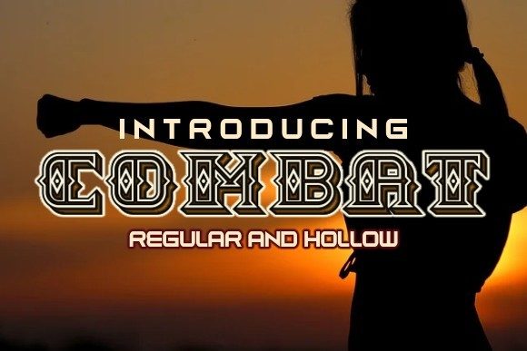 Combat Typeface: A Bold Display Font for Editorial Design