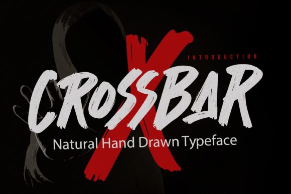 Crossbar: The Brushed Display Font for Gritty Street Art Branding
