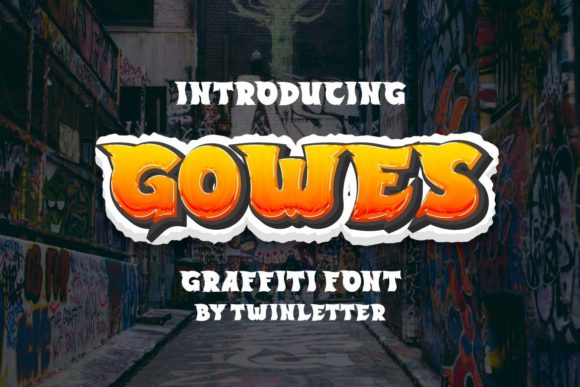 Gowes: The Bold Graffiti Typeface for Digital Impact