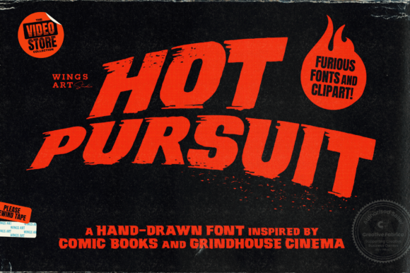 Hot Pursuit: The Grungy Display Font for Bold Digital Brands