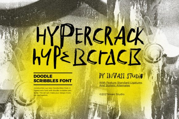 Hypercrack Font: A Bold Display Choice for Designers