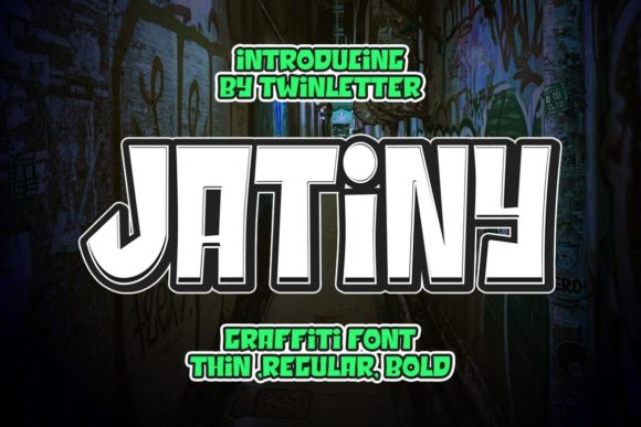 Jatiny: A Bold Display Font for Modern Editorial Design