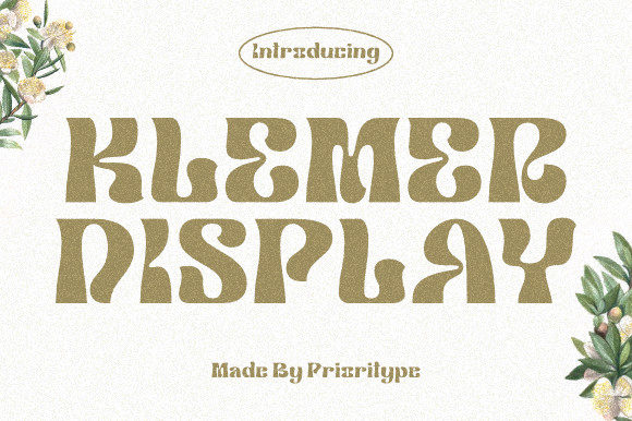 Klemer: A Wavy Display Font for Handmade Product Labels