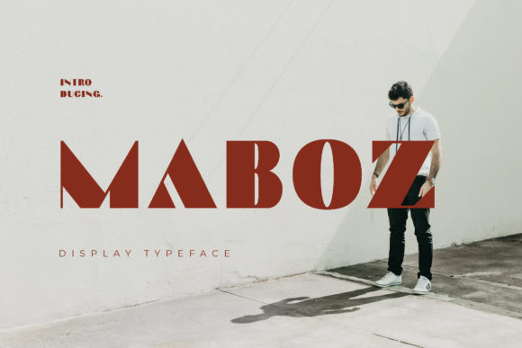 Maboz: A Bold Display Font for Modern Brand Identity