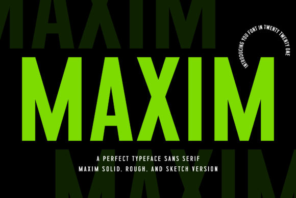 Maxim Font for Bold Branding and Eye-Catching Designs