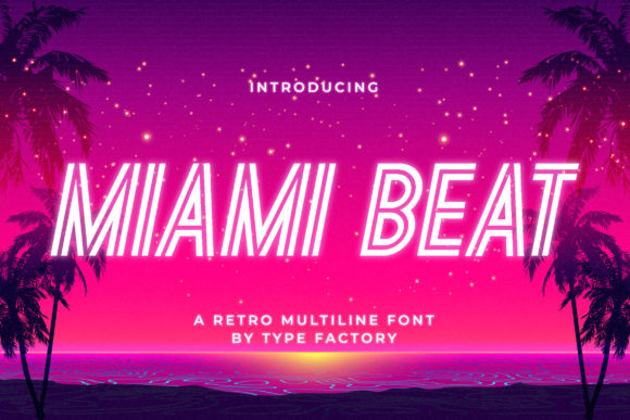 Miami Beat: A Cool Retro Font for Branding and Design