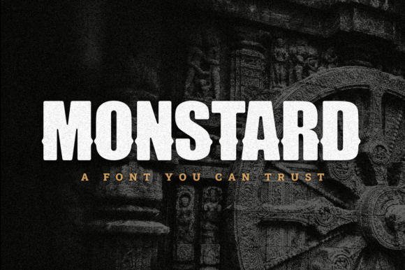 Monstard: A Bold Display Font for Impactful Branding