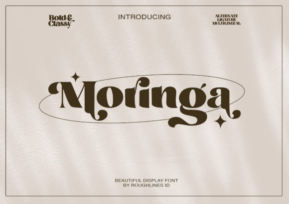Moringa: A Trendy Display Font for Modern Branding