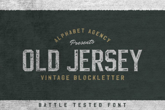 Old Jersey: A Vintage Display Font for Handmade Brands