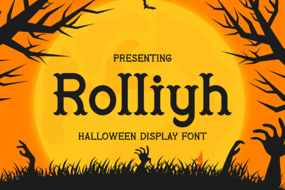 Rolliyh: A Creepy Display Font for Spooky Handmade Brands