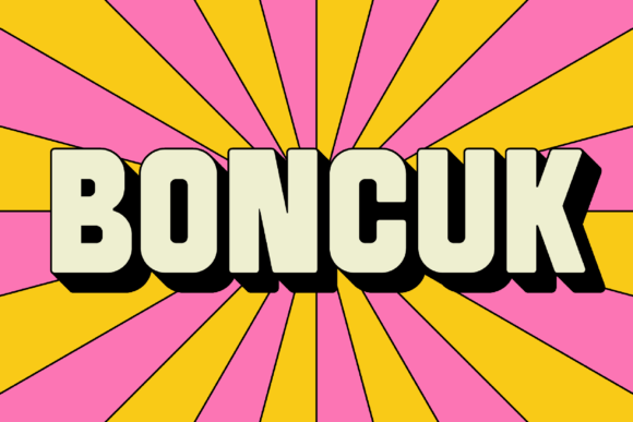 SK Boncuk: A Bold Display Font for Impactful Campaigns