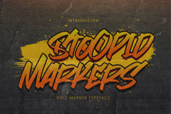 Stoopid Markers: A Graffiti-Styled Display Font for Bold Branding