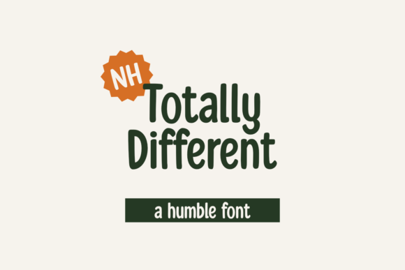 Totally Different: A Clean Display Font for Modern Web Design