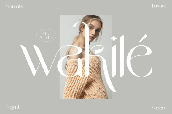 Wakile: A Delicate Display Font for Handmade Branding