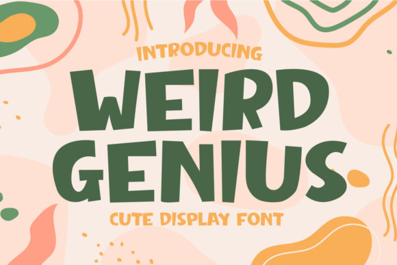 Weird Genius: The Playful Display Font for Authentic Small Business Branding