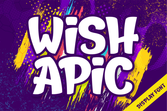 Wish Apic: A Playful Display Font for Creative Branding Projects