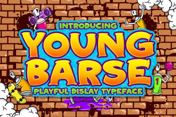 Young Barse: A Bold Display Typeface for Creative Makers